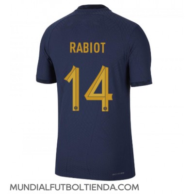 Camiseta Francia Adrien Rabiot #14 Primera Equipación Replica Mundial 2022 mangas cortas